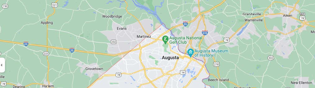 map of greater augusta area
